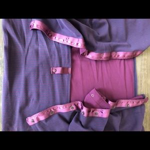 lululemon purple striped vinyasa scarf wrap